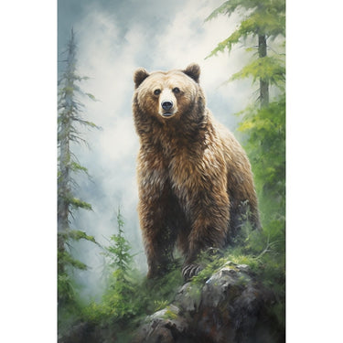 Bear on Canvas Painting